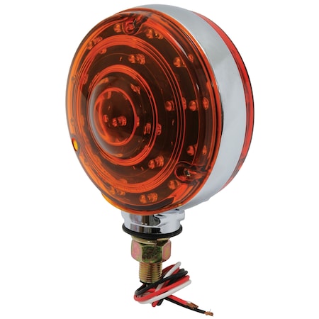 Truckspec LED 4" Double-Face Stop/Turn Light Assembly, Red/Amber Bulk TS3802/40LX